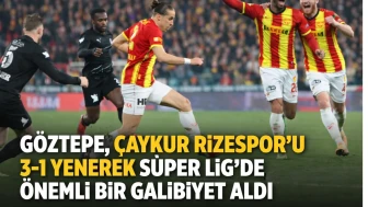 Göztepe, Çaykur Rizespor'u 3-1 yenerek Süper Lig'de önemli bir galibiyet aldı