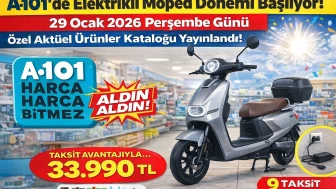 A101'de Elektrikli Moped Dönemi Başlıyor! 29 Ocak 2026 Perşembe Günü Özel Aktüel Ürünler Kataloğu Yayınlandı!
