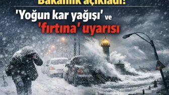 Bakanlık açıkladı! 'Yoğun kar yağışı' ve 'fırtına' uyarısı