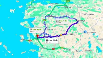 İzmir Kütahya Arası Kaç Km ve Kaç Saat? | Yol Tarifi
