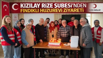Kızılay Rize Şubesi’nden Fındıklı Huzurevi ziyareti