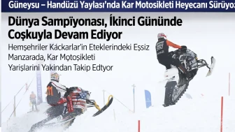 Güneysu Handüzü Yaylası'nda Kar Motosikleti Maceraları Devam Ediyor!
