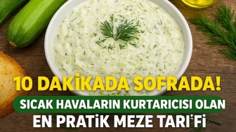 10 Dakikada Sofranızı Şenlendirecek Yoğurtlu Kabak Mezesi!
