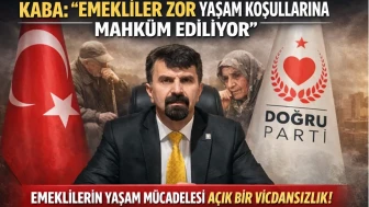 Doğru Parti Rize İl Başkanı Kaba: 'Düşük Emekli Maaşları Vicdansızlıktır'