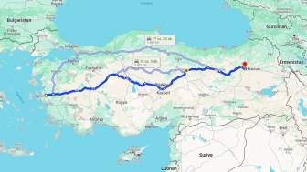 İzmir Erzurum Arası Kaç Km ve Kaç Saat? | Yol Tarifi