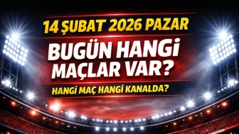 14 Şubat 2026 Pazar (Bugün) Hangi Maçlar Var? Hangi Maç Hangi Kanalda?