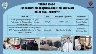 Erzurum'daki okul, TÜBİTAK finalinde iki projeyle büyük başarı elde etti!