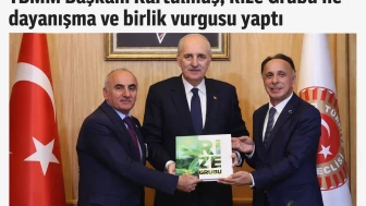 TBMM Başkanı Kurtulmuş, Rize Grubu ile dayanışma ve birlik vurgusu yaptı