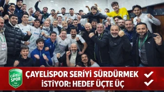Çayelispor Seriyi Sürdürmek İstiyor: Hedef Üçte Üç