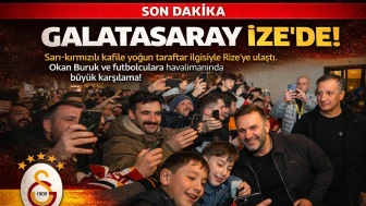 Galatasaray, Rize'ye geldi; taraftarlar futbolcuları coşkuyla karşıladı!