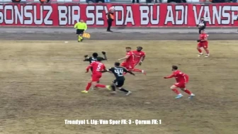 Van Spor sahasında coştu, Çorum FK’yı 3-1 yendi