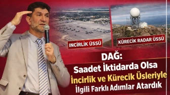 Dağ: Saadet İktidarda Olsa İncirlik ve Kürecik Üsleriyle İlgili Farklı Adımlar Atardık