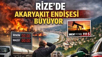 Rize’de Akaryakıt Endişesi Büyüyor