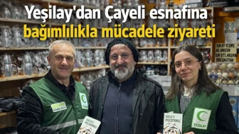 Yeşilay’dan Çayeli esnafına bağımlılıkla mücadele ziyareti