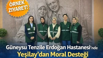 Güneysu Tenzile Erdoğan Hastanesi’nde Yeşilay’dan Moral Desteği