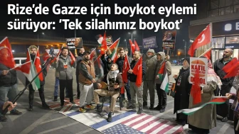 Rize’de Gazze için boykot eylemi sürüyor: “Tek silahımız boykot”