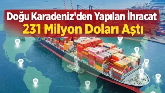 Doğu Karadeniz'den yapılan ihracat 231 milyon doları aştı