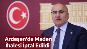 Ardeşen’de Maden İhalesi İptal Edildi