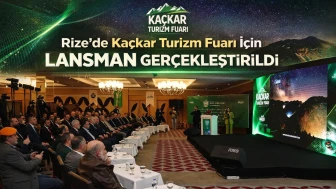 Rize’de Kaçkar Turizm Fuarı için lansman gerçekleştirildi