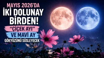 Mayıs 2026'da iki dolunay: "Çiçek Ayı" ve "Mavi Ay" gökyüzünü süsleyecek!