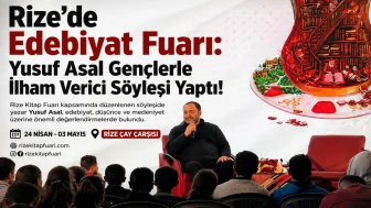 Rize'de Edebiyat Fuarı: Yusuf Asal Gençlerle İlham Verici Söyleşi Yaptı!