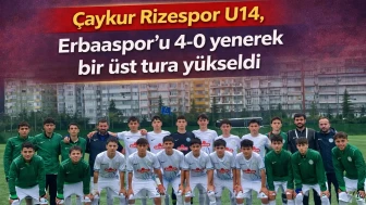 Çaykur Rizespor U14, Gelişim Ligi'nde Erbaaspor'u 4-0 yenerek bir üst tura yükseldi