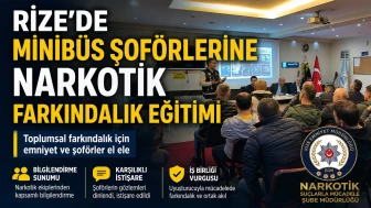 Rize'de Şoförlerden Uyuşturucuya Karşı İş Birliği Etkinliği Düzenlendi