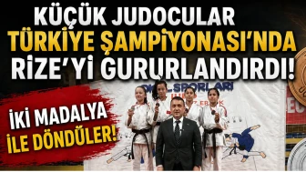 Küçük Judocular Türkiye Şampiyonası'nda Rize'yi Gururlandırdı! İki Madalya ile Döndüler!