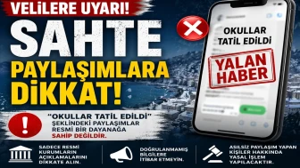 Rize'de okul tatili yalanları yayılıyor, yetkililerden uyarı!