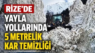 Rize yaylalarında kar temizleme çalışmaları sürüyor, yollar açılmaya hazırlanıyor!