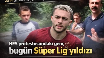 Görüntüler 2014'ten: Galatasaraylı Barış Alper Yılmaz HES protestosunda