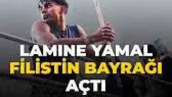 Lamine Yamal şampiyonluğu Filistin bayrağıyla kutladı