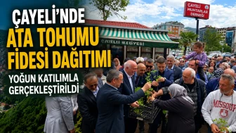 Çayeli'nde Ata Tohumu Fide Dağıtım Etkinliği Beşinci Kez Yapıldı!