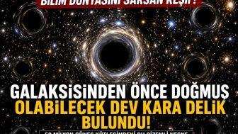 Bilim Dünyasını Sarsan Keşif! Galaksisinden Önce Doğmuş Olabilecek Dev Kara Delik Bulundu