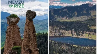 Şavşat'taki Peribacaları ve Cil Gölü, doğa tutkunlarını büyülüyor!