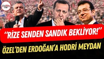 Rize'de 'Cumhurbaşkanı İmamoğlu' sloganları: Özgür Özel'den Erdoğan'a sandık çağrısı