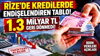 Rize’de Kredilerde Endişelendiren Tablo: 1.3 Milyar TL Geri Dönmedi