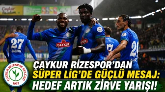 Çaykur Rizespor’dan Süper Lig’de Güçlü Mesaj: Hedef Artık Zirve Yarışı