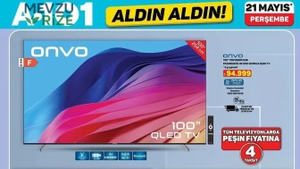 A101’de teknoloji şöleni başlıyor: 21 Mayıs Perşembe A101’e Google QLED TV geliyor