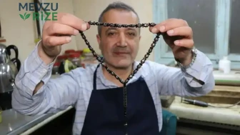 Türkiye'de bir ilk: Balık taneli tespih tasarımı ilgi çekti