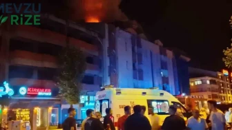 Çaycuma’da 4 Katlı Binanın Çatısında Korkutan Yangın!
