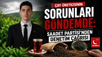 Çay Üreticisinin Sorunları Gündemde: Saadet Partisi'nden Denetim Çağrısı