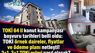 TOKİ 64 İl Konut Kampanyasında Takvim Belli Oldu, Örnek Daireler Görücüye Çıktı