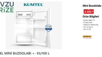 Küçük alanlara büyük çözüm: BİM’e 19 Haziran Cuma Kumtel Mini Buzdolabı geliyor!