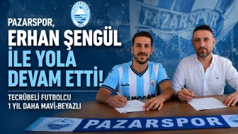 Pazarspor, Erhan Şengül ile Yola Devam Etti! Tecrübeli Futbolcu 1 Yıl Daha Mavi-Beyazlı