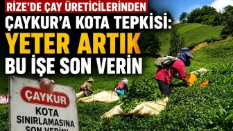 Rize’de çay üreticilerinden ÇAYKUR'a kota tepkisi: Yeter artık bu işe son verin