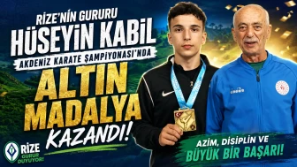 Rize’nin Gururu Hüseyin Kabil, Akdeniz Karate Şampiyonası’nda Altın Madalya Kazandı