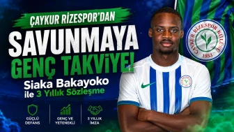 Çaykur Rizespor'dan Savunmaya Genç Takviye: Siaka Bakayoko ile 3 Yıllık Sözleşme