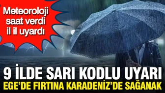 Meteorolojiden kritik uyarılar: 9 il için sarı kod, 15 ilde gök gürültülü sağanak bekleniyor!