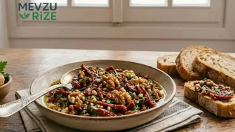 Cevizli Kuru Domates Mezesi Tarifi, Malzemeleri, Yapılışı, Püf Noktaları, Saklama Koşulları Ve Servis Önerileri